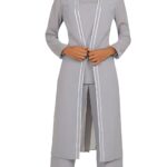 Elegant Satin Trimmed 3 Piece Suit (Size 4 to 32)