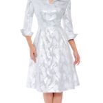 White Marble Print Dress - Elegant & Sophisticated
