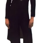 Elegant 3-Piece Pants Suit - Black Georgette