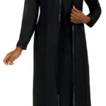 Elegant Black Suit - 3 Piece Long Skirt