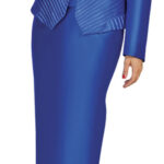 Elegant 3-piece Skirt Suit with Jeweled Brooch - Tally Taylor