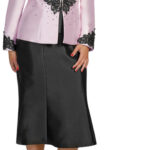 Pink & Black Floral Suit - Elegant & Timeless