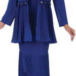 3-Piece Dress Suit with Rhinestone Detail