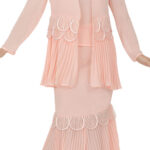 Pink Georgette  Suit with Rhinestone Jacket