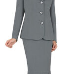 Classic Grey Skirt Suit - Sophisticated & Versatile