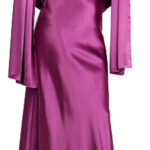Metallic Pink Evening Gown - Elegant & Glamorous