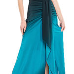 Teal Elegance Floor-Length Evening Gown - Perfect for Every Grand Event