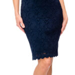 Elegant Navy Lace Evening Dress - Perfect for Special Occasions
