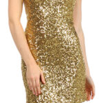 Glamorous Gold Sequin Cocktail Dress - Shine at Any Party