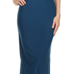 Sparkling Teal Maxi Dress with Cape Sleeves